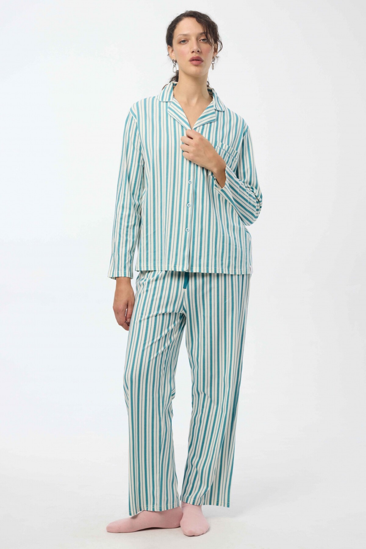 Pantalón Berta Rayas Verde