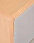 Mueble TV Anielle 2 puertas de madera maciza y chapa de fresno 180 x 41 cm Mueble TV Anielle 2 puertas de madera maciza y chapa de fresno 180 x 41 cm
