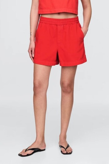 Short De Jean Pull On Mujer Tomato Sauce