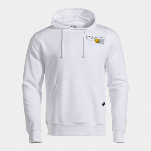 SUDADERA CON CAPUCHA SMASH AZUL BLANCO