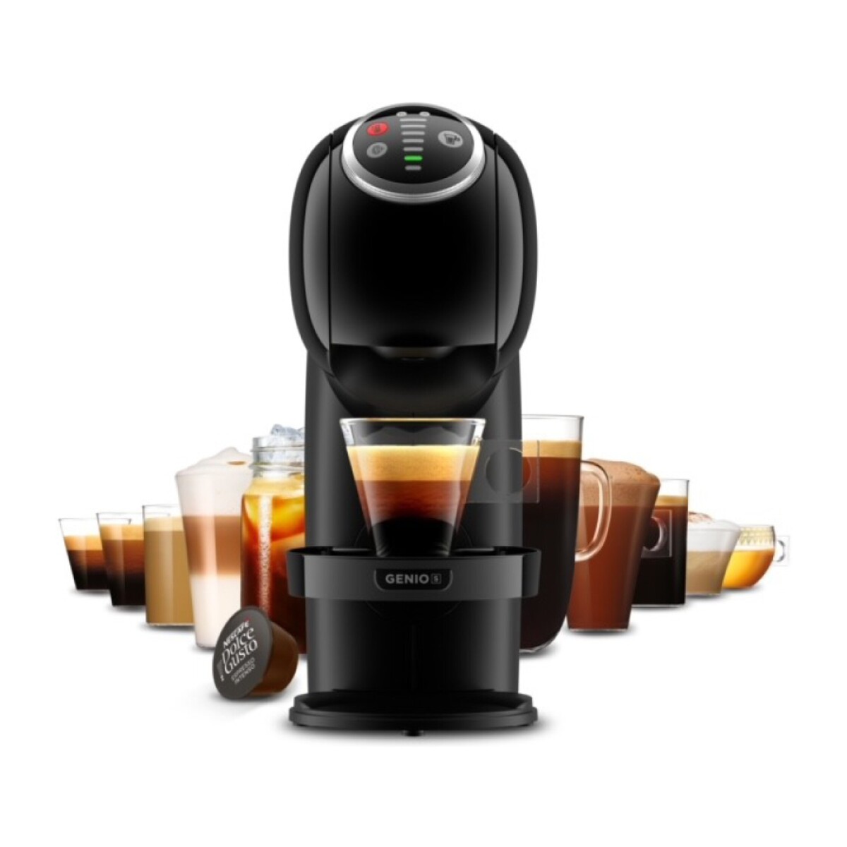 Cafetera de Cápsulas Nescafé Dolce Gusto Genio S Plus Automática Negra 