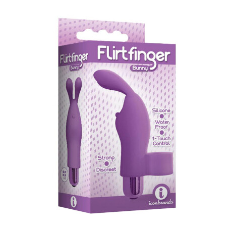 Flirt Finger Bunny Vibrador Violeta Flirt Finger Bunny Vibrador Violeta