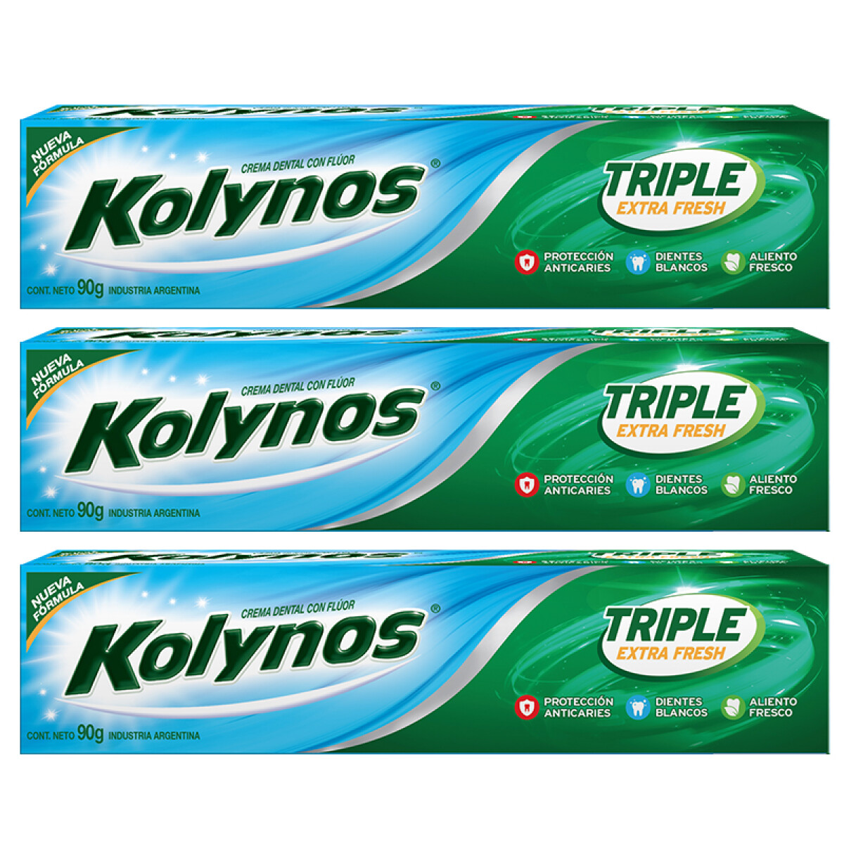 Pack X3 pasta dental Kolynos 