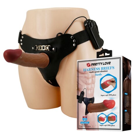 Arnés Vibrador DIldo Realístico 17cm Starks Pretty Love Arnés Vibrador DIldo Realístico 17cm Starks Pretty Love