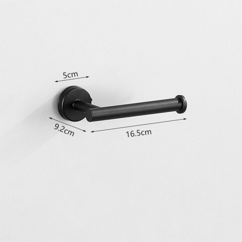 Portapapel higiénico negro de acero inox. para amurar Portapapel Higiénico Negro De Acero Inox. Para Amurar
