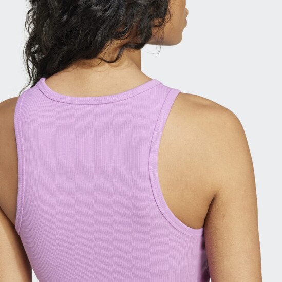 Musculosa Adidas Essentials Ribbed Rosado