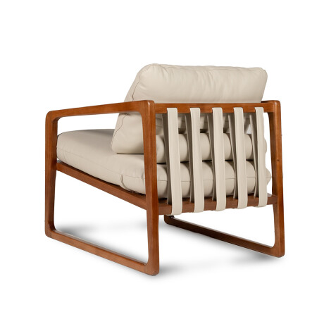 Butaca Donatella - Cuero Natural 1000 (Off White)