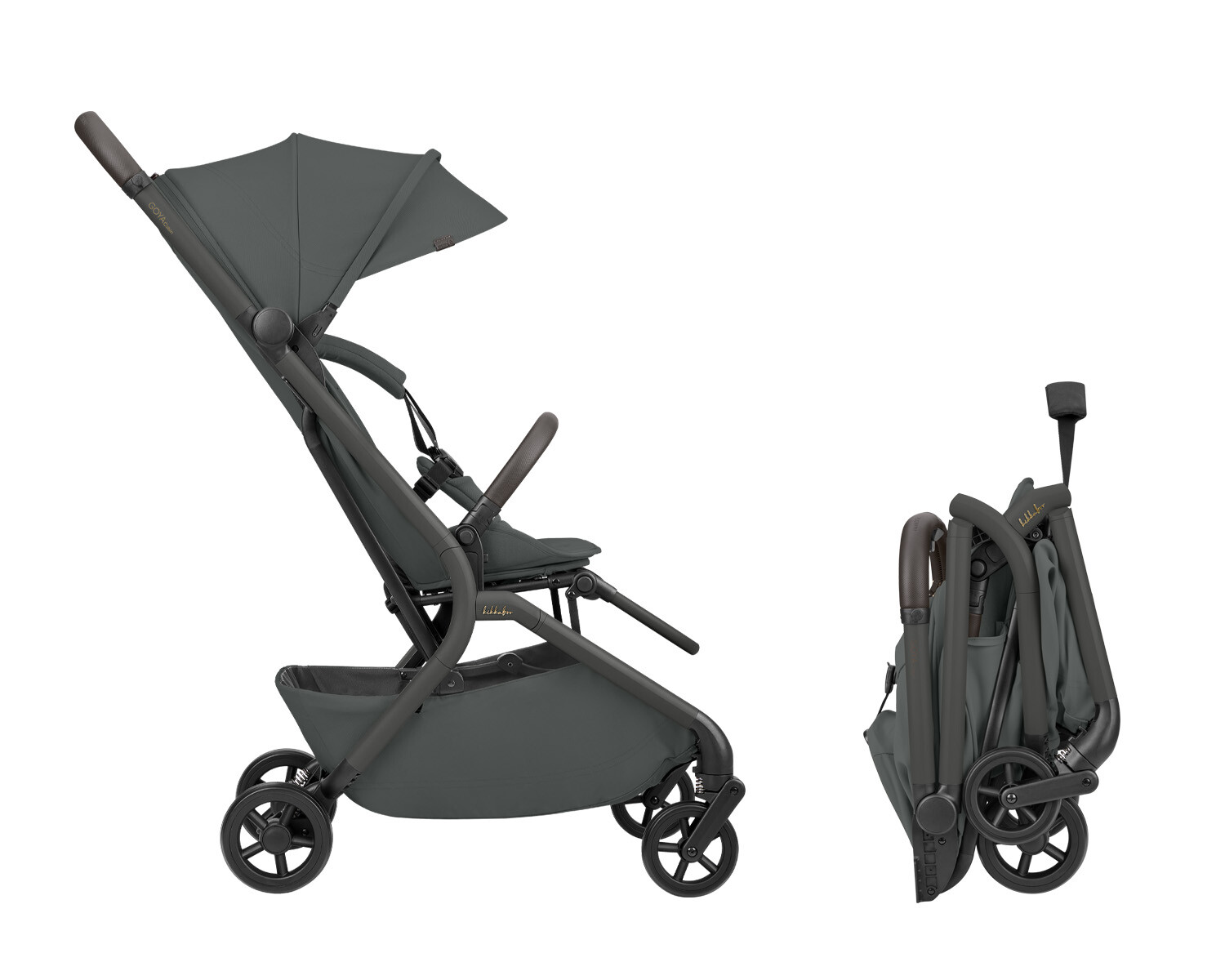 Coche ultra compacto GOYA CABIN kikkaboo olive 