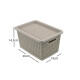Set x3 caja organizadora simil ratán 5L CAPPUCCINO