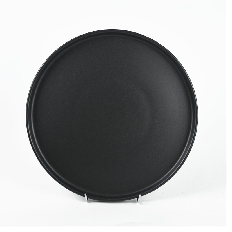 Plato De Mesa Stone+Line D26.5x2Cm Negro PLATO DE MESA STONEWARE D26.5X2CM TOKIO NEGRO