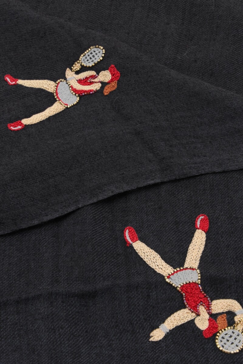 BUFANDA TENNIS GIRLS Gris