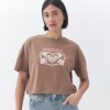 Remera Roxy Algodón Marron