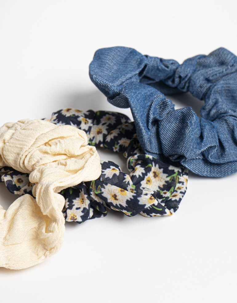 Skunzies Set De Scrunchies - Combinacion Multicolor