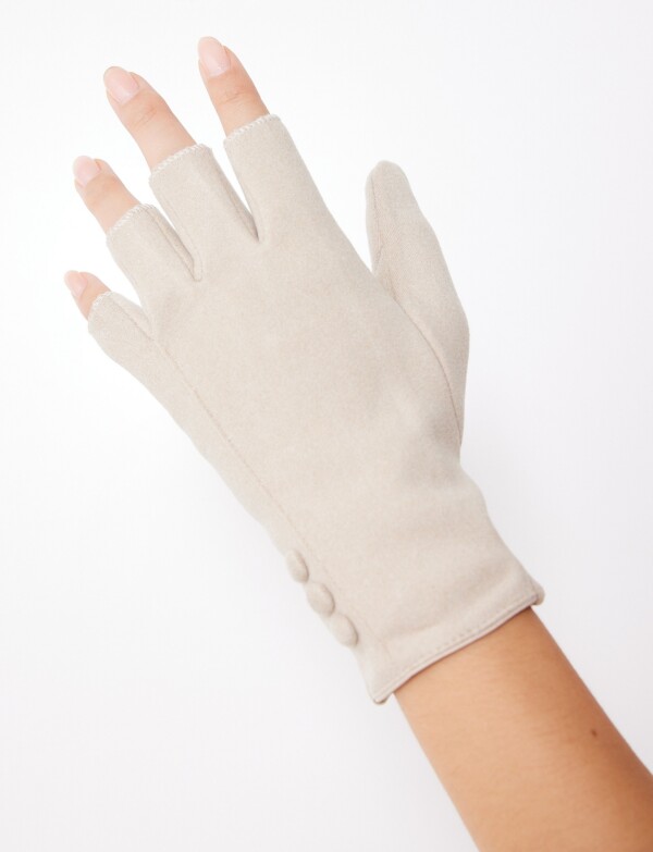 Guantes Suede Crop BEIGE