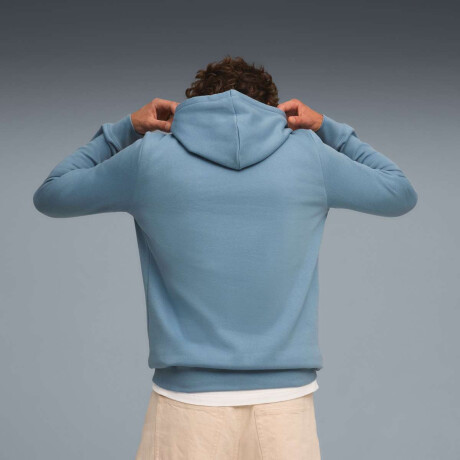 Campera Ess 2 Color N°1 Logo Hoodie Felpa de Hombre Azul