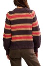FRANKIE CABLE STRIPED PUL Marron