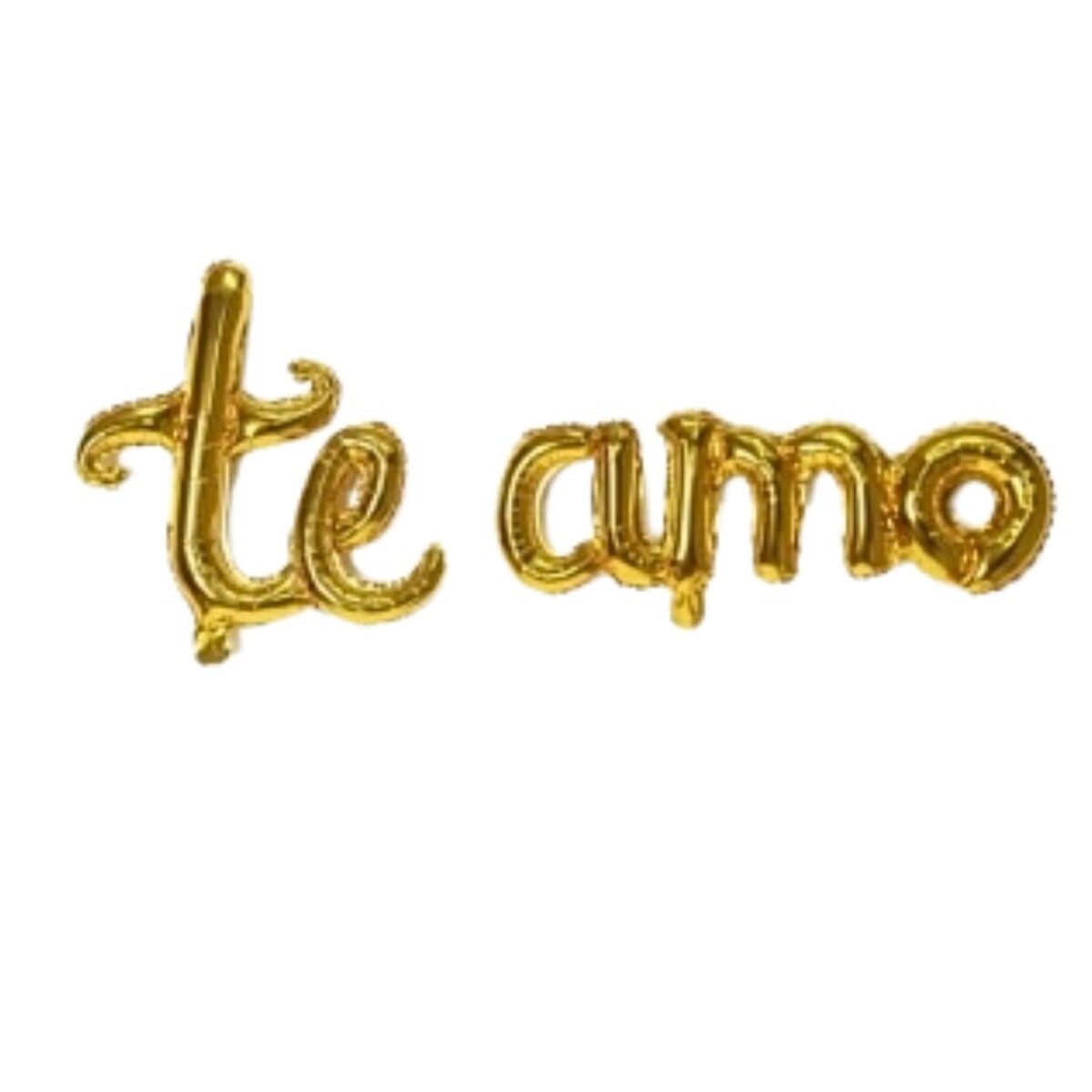 Globos Metalizados Frase “Te Amo” para Decoración Romántica - N/a 