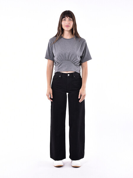 REMERA KUTA GRIS MELANGE O