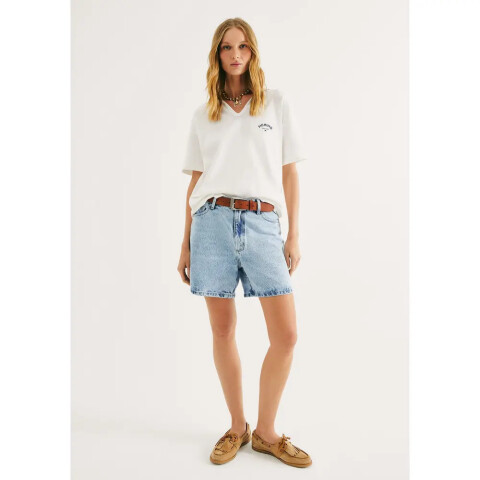 SHORTS FEM AZUL CLARO