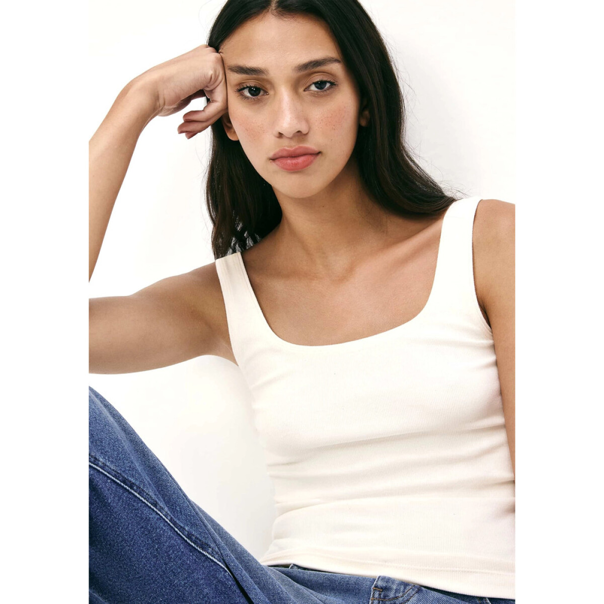 BLUSA SM FEM - BEGE MESCLA 