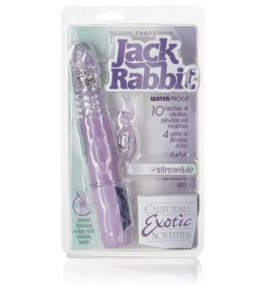 Petite Thrusting Jack Rabbit Dual Purple 5" 