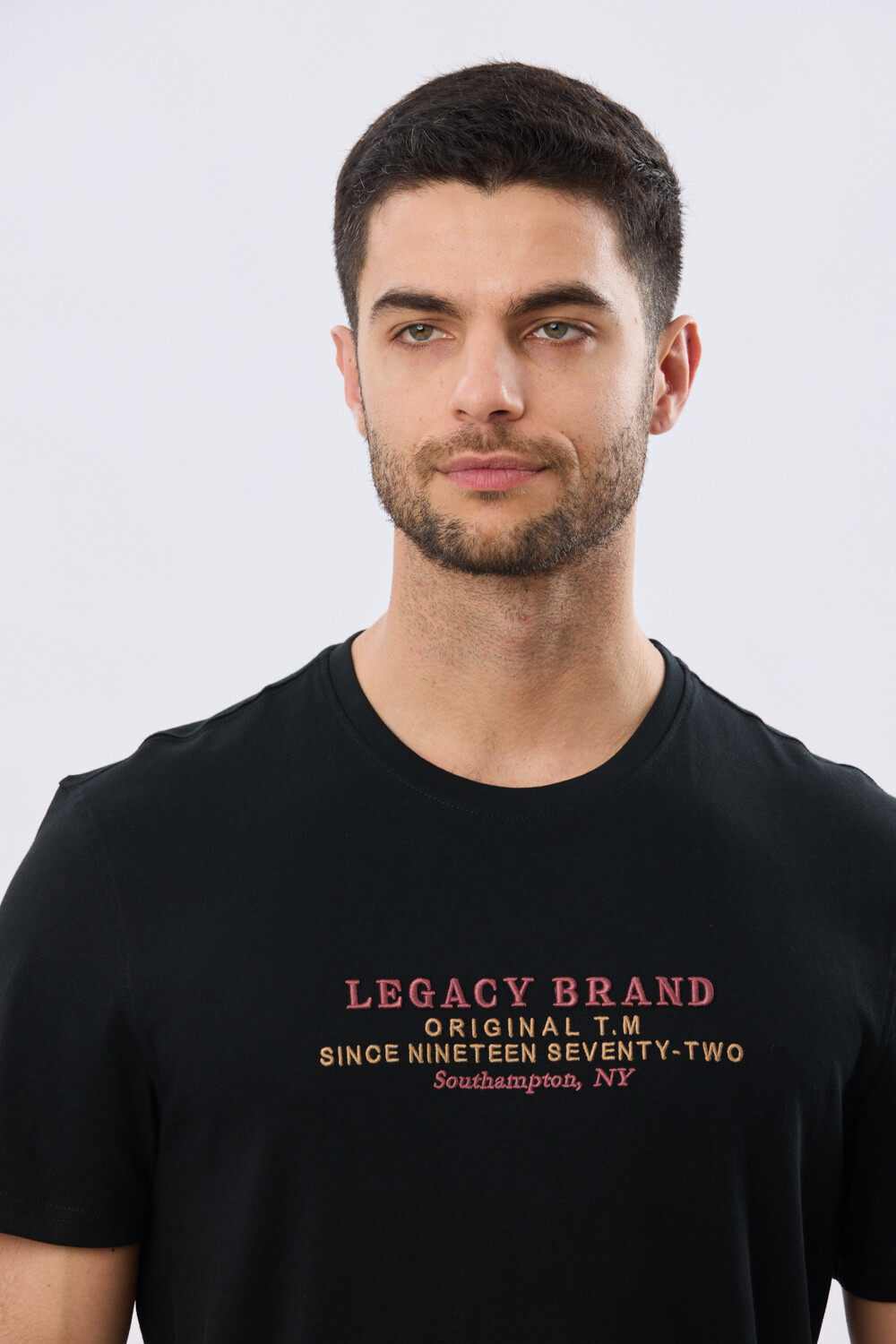 REMERA ESTAMPADA DE ALGODÓN Negro
