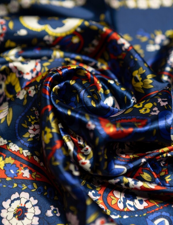 Pashmina Arabescos AZUL/MULTI