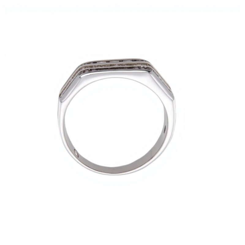 Anillo Dos Líneas-Plata 925-Con Zirconia-AN4610 conpiedra