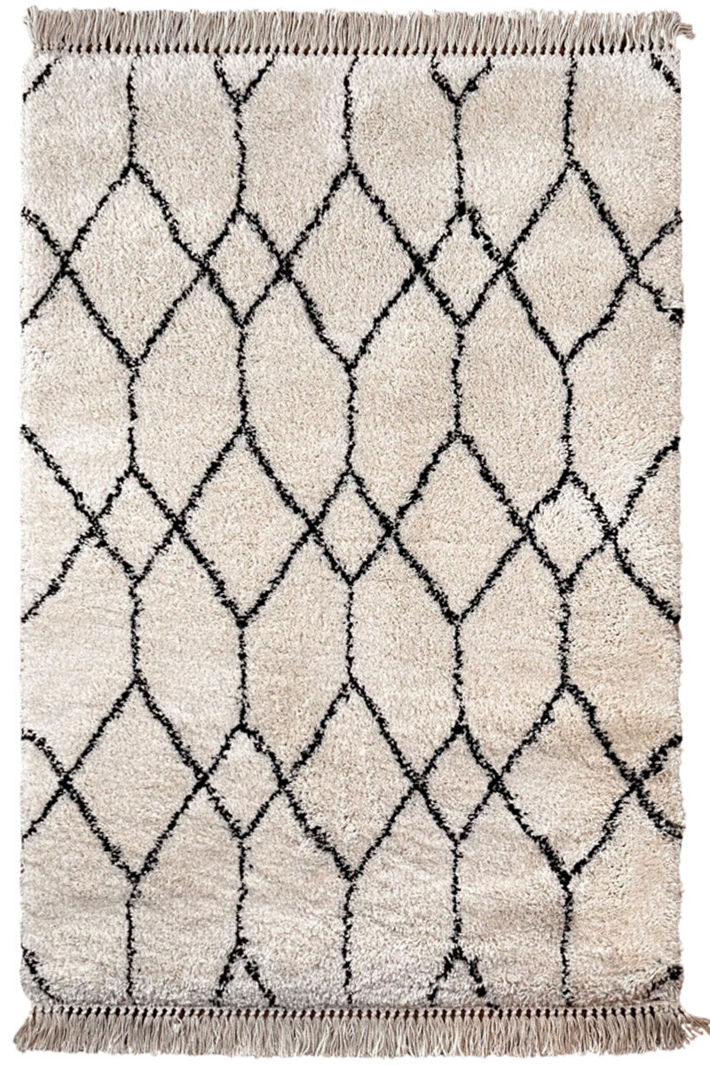 BOHO - ALFOMBRA BOHO 200X290 CREAM/BLACK 