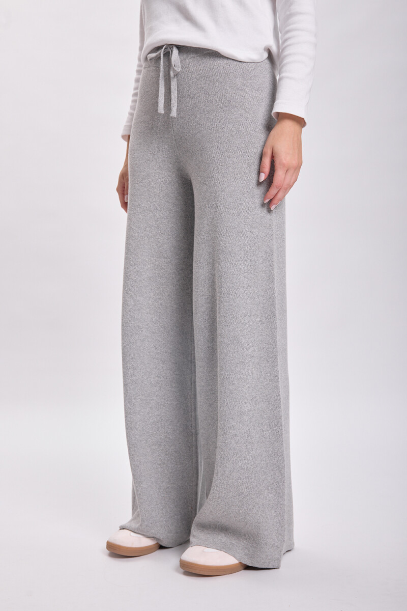 Pantalón punto Gris Claro