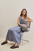 FALDA SARANDI STRIPED Azul Marino