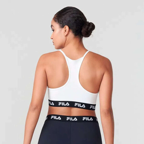 Fila Top Mujer Train Elastic Ii Blanco