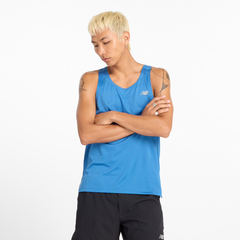 Tank Hombre Athletics Singlet - Hombre Sky Blue