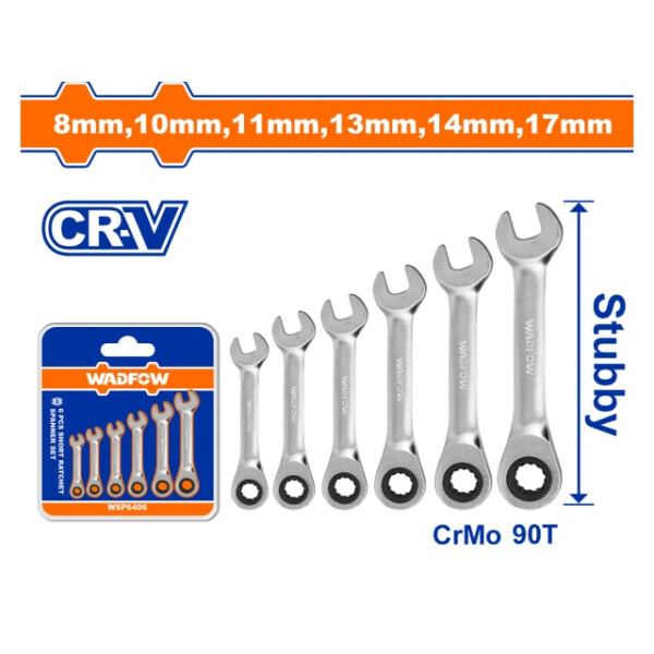 SET X 6 LLAVES COMBINADAS C CRIQUE WADFOW WSP6406 SET X 6 LLAVES COMBINADAS C CRIQUE WADFOW WSP6406