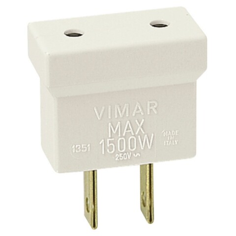FICHA ADAPTADORA 110/220V C/SALIDA PLANA BLANCO VIMAR FICHA ADAPTADORA 110/220V C/SALIDA PLANA BLANCO VIMAR