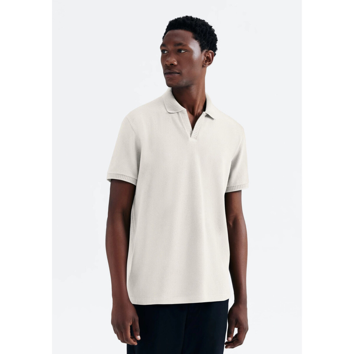 CAMISA POLO MM MASC - MARROM CLARO 