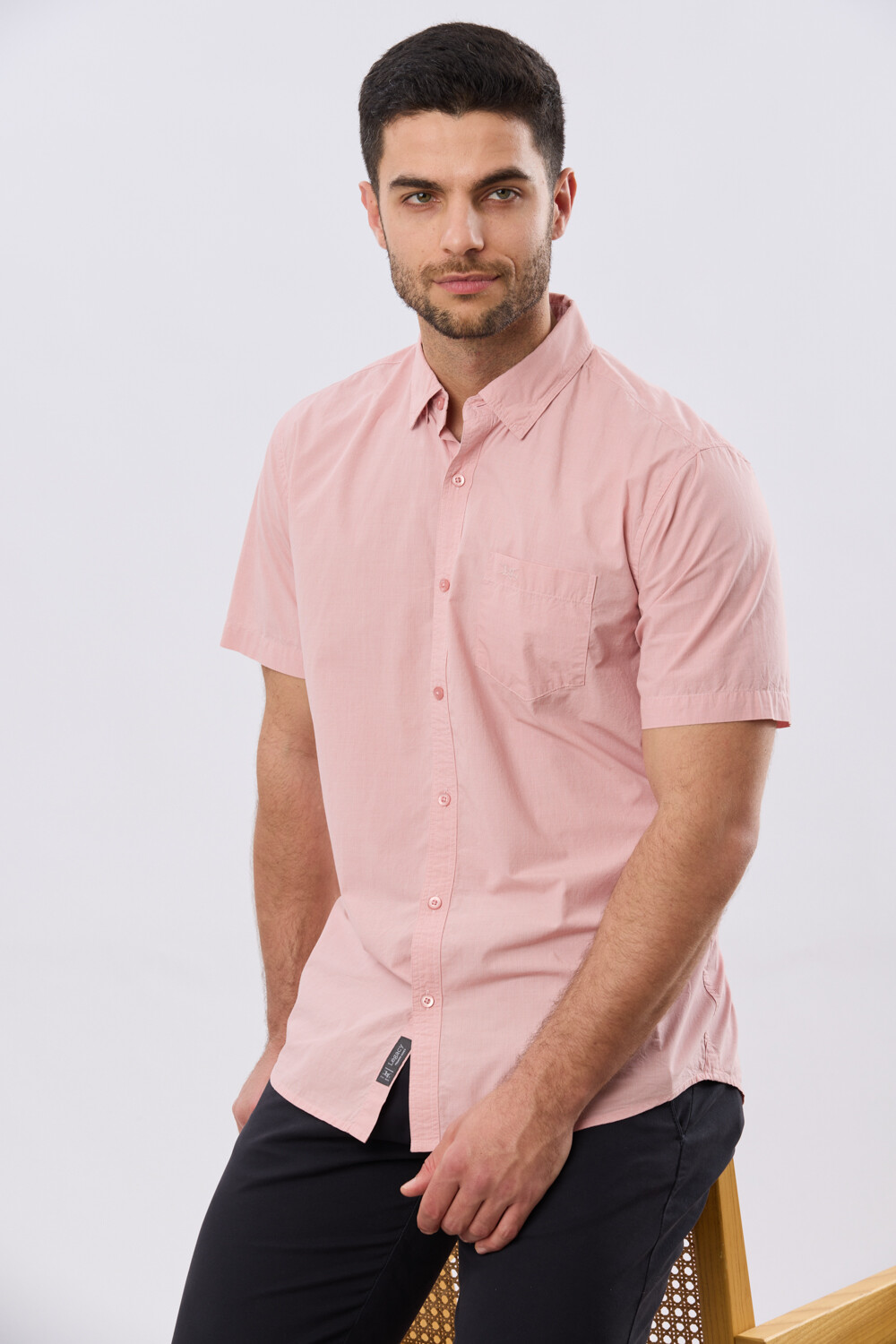 CAMISA CUADROS ALGODÓN Rosa