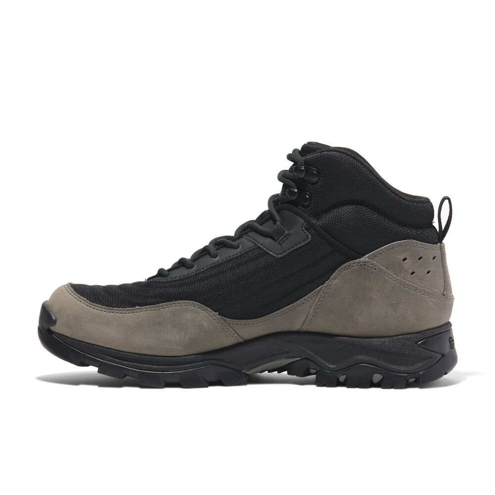 Botas Mid Lace Up Waterproof Hiking Hombre Black Mesh W Md Grey