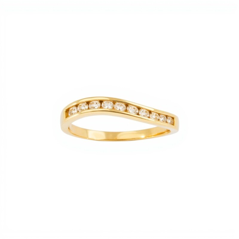 Anillo-Oro bajo-Piedra zirconia-AN8006 conpiedra