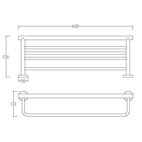 Toallero repisa Hotel Celtic Grafito Toallero Repisa Hotel Celtic Grafito
