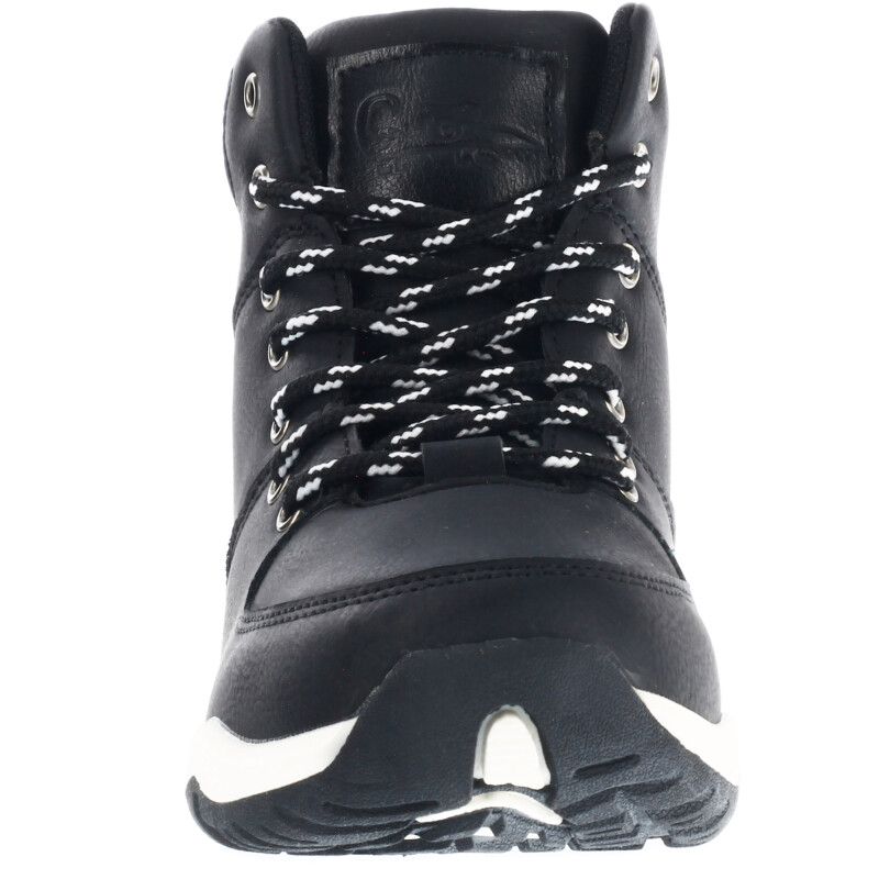 Bota de Niño Croco Kids Botita SANTI acordonada Negro