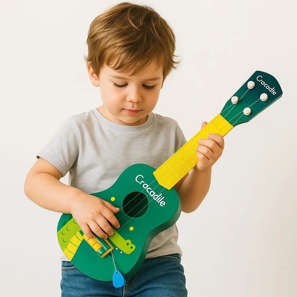 Ukelele Infantil Estampado Con Pua VERDE
