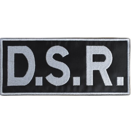 Parche bordado para chaleco D.S.R Departamento de Seguridad Rural
