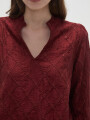 Blusa Oryval Bordeaux