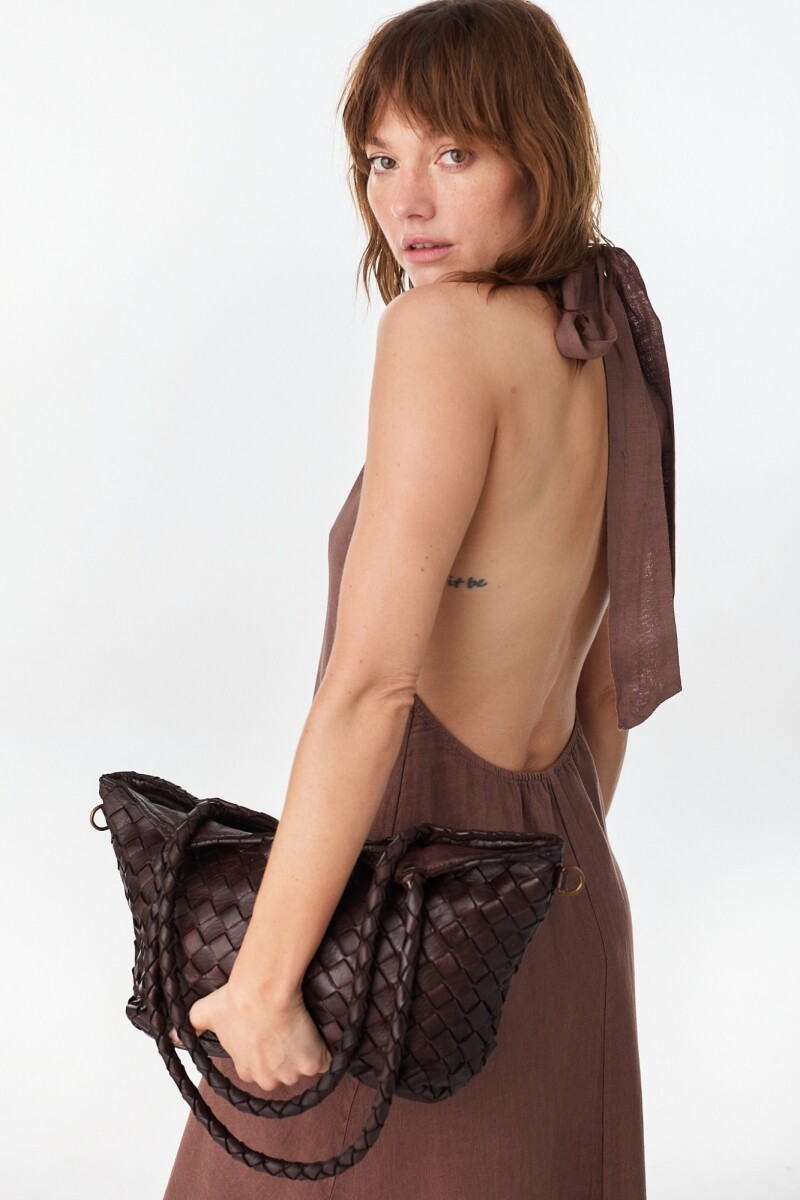 Noble Leather Bag Marron