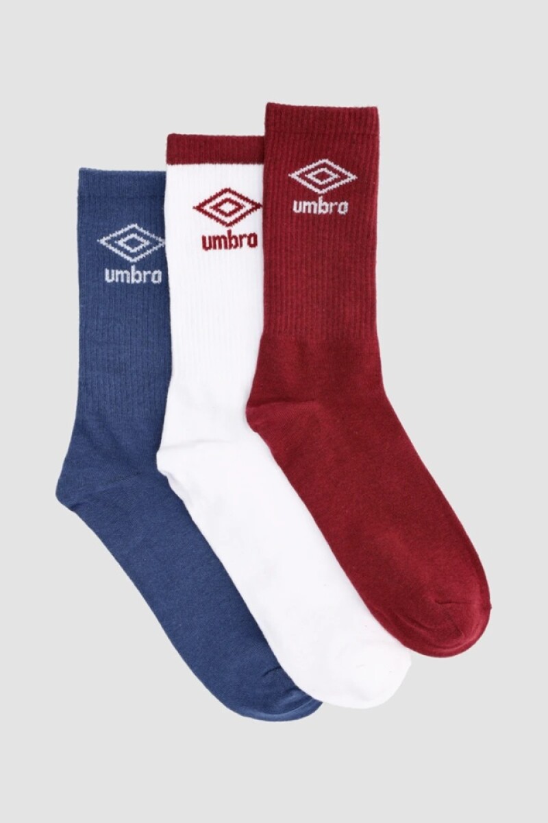 Media Umbro Pack x3 Diseño 11 U Umbro Hombre - W19 