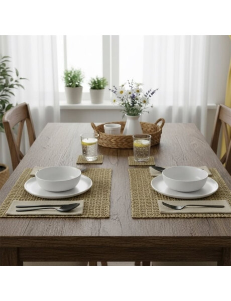 INDIVIDUAL RECTANGULAR SEAGRASS 48X33CM NATURAL INDIVIDUAL RECTANGULAR SEAGRASS 48X33CM NATURAL