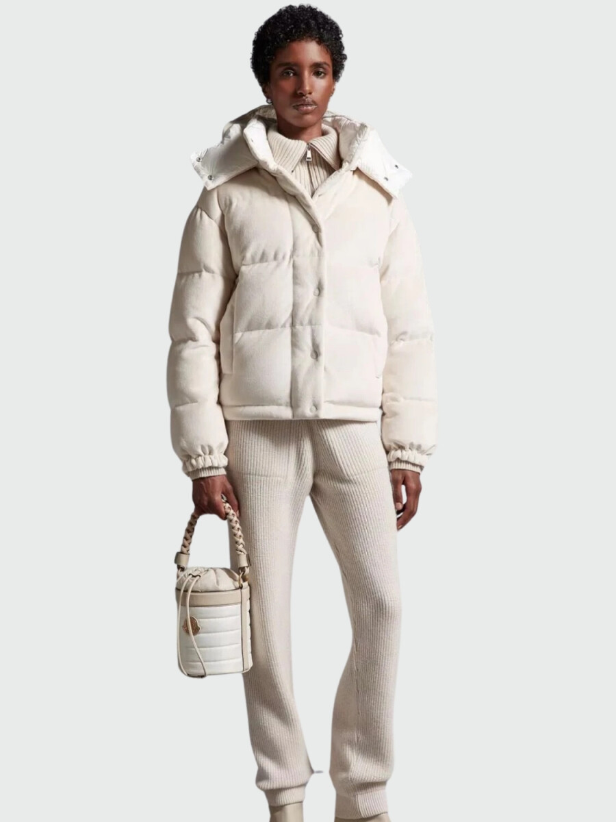 Moncler -Campera con capucha desmontable, Daos - Marfil 