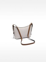 Bolso Bandolera Con Bolsillo Exterior blanco