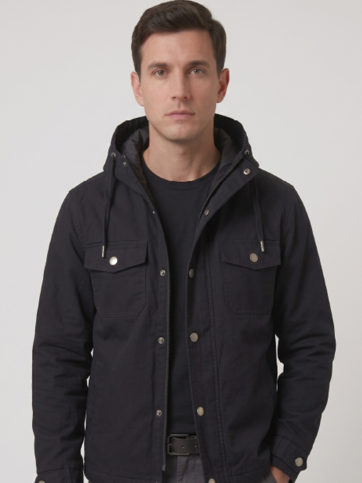 CAMPERA GABARDINA NEGRO